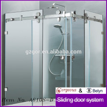 frameless sliding shower door hardware caster wheel